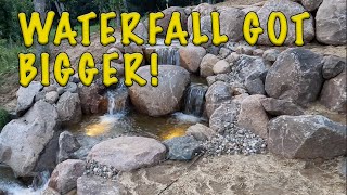 EXTREME Fishing Pond Aeration  Waterfall Expansion and More [upl. by Donough]