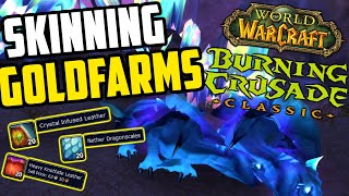 Skinning Goldfarms in TBC Classic [upl. by Alohs19]