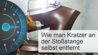 Wie man einen Kratzer an der Stoßstange mit den eigenen Händen entfernt [upl. by Roleat85]