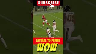 TRAVIS KELCEquotS INCREDIBLE LATERAL PLAY OF THE GAME KANSAS CITY CHIEFS MNF [upl. by Yrnehnhoj]