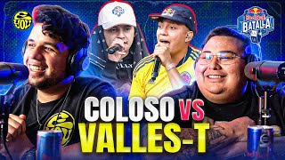 ESTE ES EL VALLES T PELIGROSO  Reacción a VALLES T vs COLOSO  Final Red Bull Batalla Colombia [upl. by Wemolohtrab258]