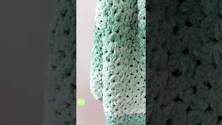 Bernat Baby Blanket Yarn Dappled Free Easy Misty Green Blanket Pattern crochet crocheting [upl. by Lyssa799]