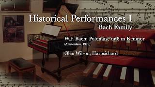 WF Bach  Polonaise nr 8 in E minor [upl. by Ailegna418]