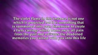 Transcending Violet Flame Activation amp Mantra by St Germain [upl. by Yrrag]