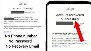 Gmail account recovery without phone number password verification code and recovery email 2024 [upl. by Thapa]