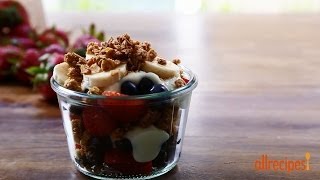 Summer Berry Parfait  Breakfast Recipes  Allrecipescom [upl. by Aivila]