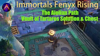 The Aiolian Path  Vault of Tartaros Solution w Chest Immortals Fenyx Rising [upl. by Eversole223]