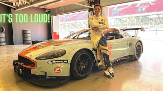 200MPH In Straight Piped Le Mans Race Car Aston Martin DBR9 [upl. by Attelahs]