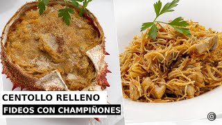 CENTOLLO relleno y FIDEOS con champiñones  Cocina Abierta de Karlos Arguiñano [upl. by Gib]