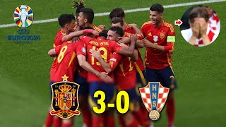 ESPAÑA Destrozo a CROACIA 30 EUROCOPA 2024 [upl. by Akenihs]