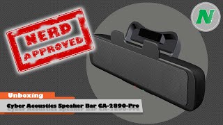 Unboxing The Cyber Acoustics CA2890 Pro Speaker Bar [upl. by Ayek]