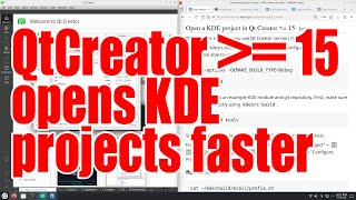 Qt Creator 15 or newer opens faster KDE projects built using kdebuilder  November 2024  92b68ef4 [upl. by Dailey]