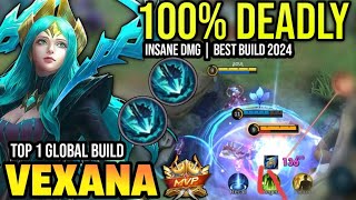 VEXANA BEST BUILD 2024  BUILD TOP 1 GLOBAL VEXANA GAMEPLAY  MOBILE LEGENDS✓ [upl. by Selemas]