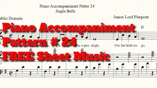 Piano Accompaniment Pattern 24  FREE Sheet Music [upl. by Creighton]