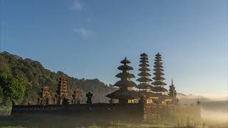 Adult Swim Bump Sunrise Time Lapse of Ulun Danu Temple in Bali Indonesia FANMADE [upl. by Guild864]