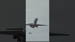 Loganair E145 TakeOff from Norwich Airport aviation planespotting [upl. by Pinkerton142]