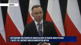 Prezydent Andrzej Duda Dziś mamy do czynienia z terrorem tak zwanej praworządności [upl. by Rayburn]