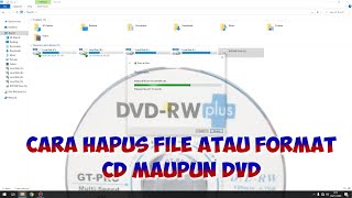 Cara Hapus File Atau Format CD Maupun DVD [upl. by Jackquelin]