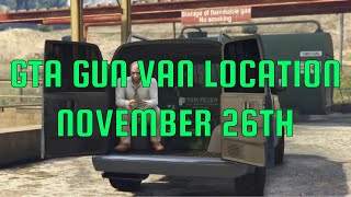 GTA Online  The Gun Van Location November 26th [upl. by Metts]