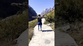 Trekking 🏔️😊 mountains travel shorts nature vlog pahad trekking [upl. by Bergquist]