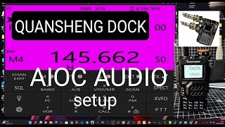 AIOC  AUDIO amp MICROPHONE SET UP  QUANSHENG DOCK [upl. by Adnawahs]