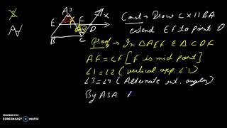 MId Point Theorem Class 9 [upl. by Nirrep]