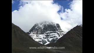 Mount Kailash  mecca for pilgrims from India Nepal and Tibet [upl. by Novaelc]