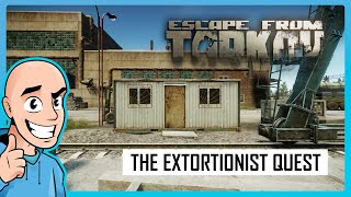 Escape from Tarkov PVE The Extortionist Quest Customs Map  Teaching My Son 8  Full Raid Guide [upl. by Elinnet]