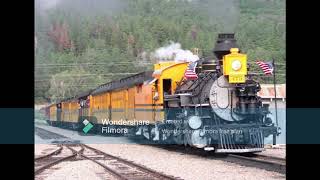 DurangoampSilverton Narrow Gauge Railroad no 473 DampRGW 3 chime whistle SFX [upl. by Borg]