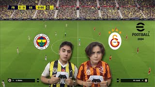 ABİMLE PES 2024 KAPIŞMASI  DERBİ [upl. by Niad651]