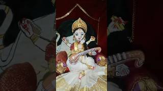 Day7 శ్రీ సరస్వతీ దేవి అలంకరణ 🌸🦢 saraswati devi pooja prasadam trending shorts shortfeed [upl. by Hylan]