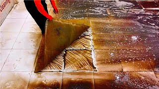 Deeply slime covered dirty carpet cleaning satisfying ASMR [upl. by Nitnilc]