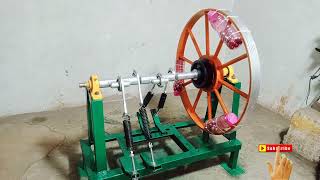 How To Make Flywheel Free Energy Generator With Connect Spring Machine New Idea [upl. by Innavoig]