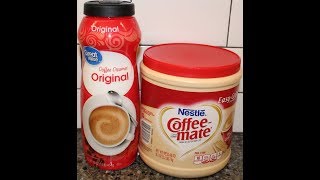 Great Value Coffee Creamer vs Nestle CoffeeMate Blind Taste Test [upl. by Anayad]