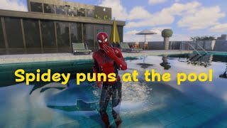 Spiderman 2 Quips amp jokes at the pool [upl. by Dari]