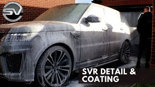 Range Rover SVR  Full detail and coating [upl. by Redford534]