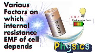 Various factors on which internal resistance EMF of cell depends  Physics Investigatory Project [upl. by Enirod]