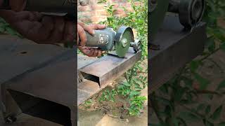 Homemade angel grinder stand for all types of metaliron cutting tools diytools seniorwelder [upl. by Edasalof437]