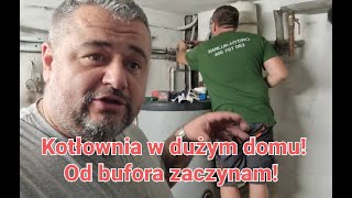 Kocioł na pellet plus bufor w domu tylko grzejniki SAS BIO COMPACT PLUS 20 kW [upl. by Anaoy]