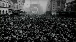 Crowds Celebrate VE Day In Times Square [upl. by Huntley]