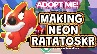 NEON RATATOSKR IN ADOPT ME WINTER EVENT  ratatoskr adoptme [upl. by Oiratno831]