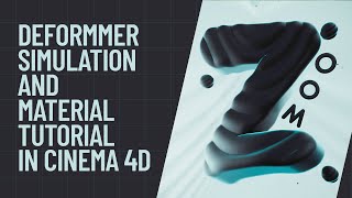 Deformer Simulation  Cinema 4d Tutorial [upl. by Otrebcire]