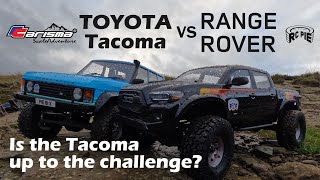 Rock Crawling Test Carisma Toyota Tacoma SRD Pro vs Range Rover Kit [upl. by Kohn]