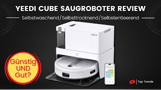 yeedi Cube Saugroboter mit Wischfunktion und Absaugstation Review [upl. by Landmeier]