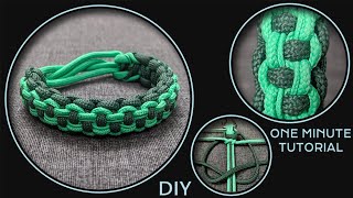 How to Make Paracord Bracelet Tying Cobra Knots [upl. by Hebe]