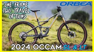 New Orbea occam 2024  spans XC to enduro with 140mm SL and 150mm LT models [upl. by Ontine]