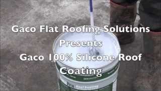 Gaco Silicone flat roofing waterproofer [upl. by Dyanna]