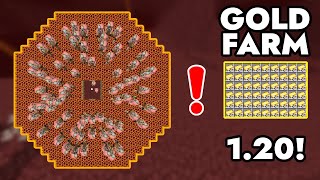 Minecraft Best Easy Gold Farm 121  1450 Ingots per Hour [upl. by Lenehc494]