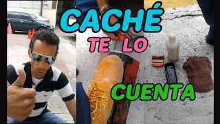 Como limpiar zapatos de color Cache Pedro Bombita  How to clean shoes [upl. by Rheba]