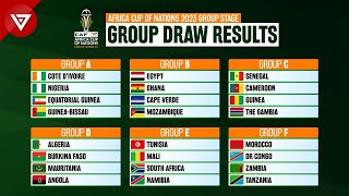 Draw Results CAF AFCON Africa Cup of Nations 2023 Group Stage [upl. by Sapienza]